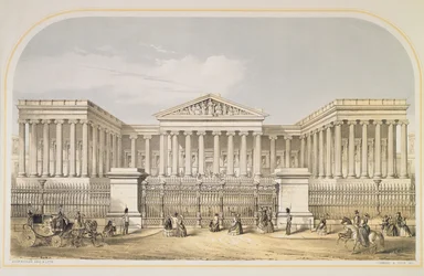 O Museu Britânico, 1853 (lito colorido)
